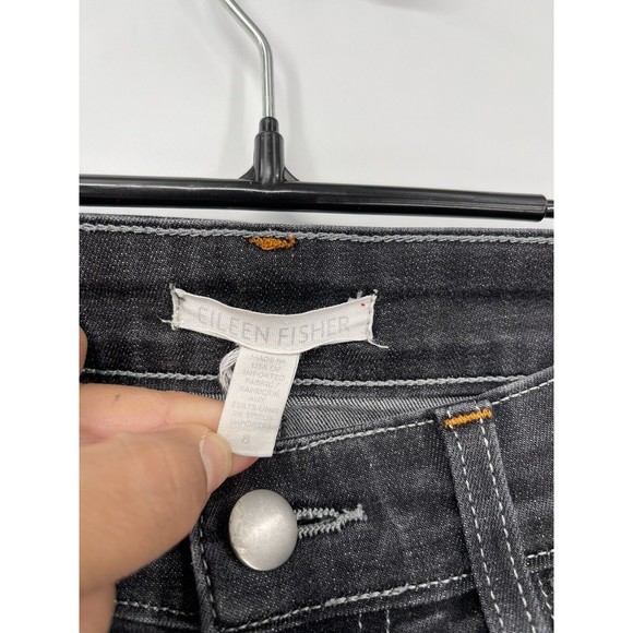 Eileen Fisher‎ Jeans Women Black Denim  Size 8 - Picture 3 of 5